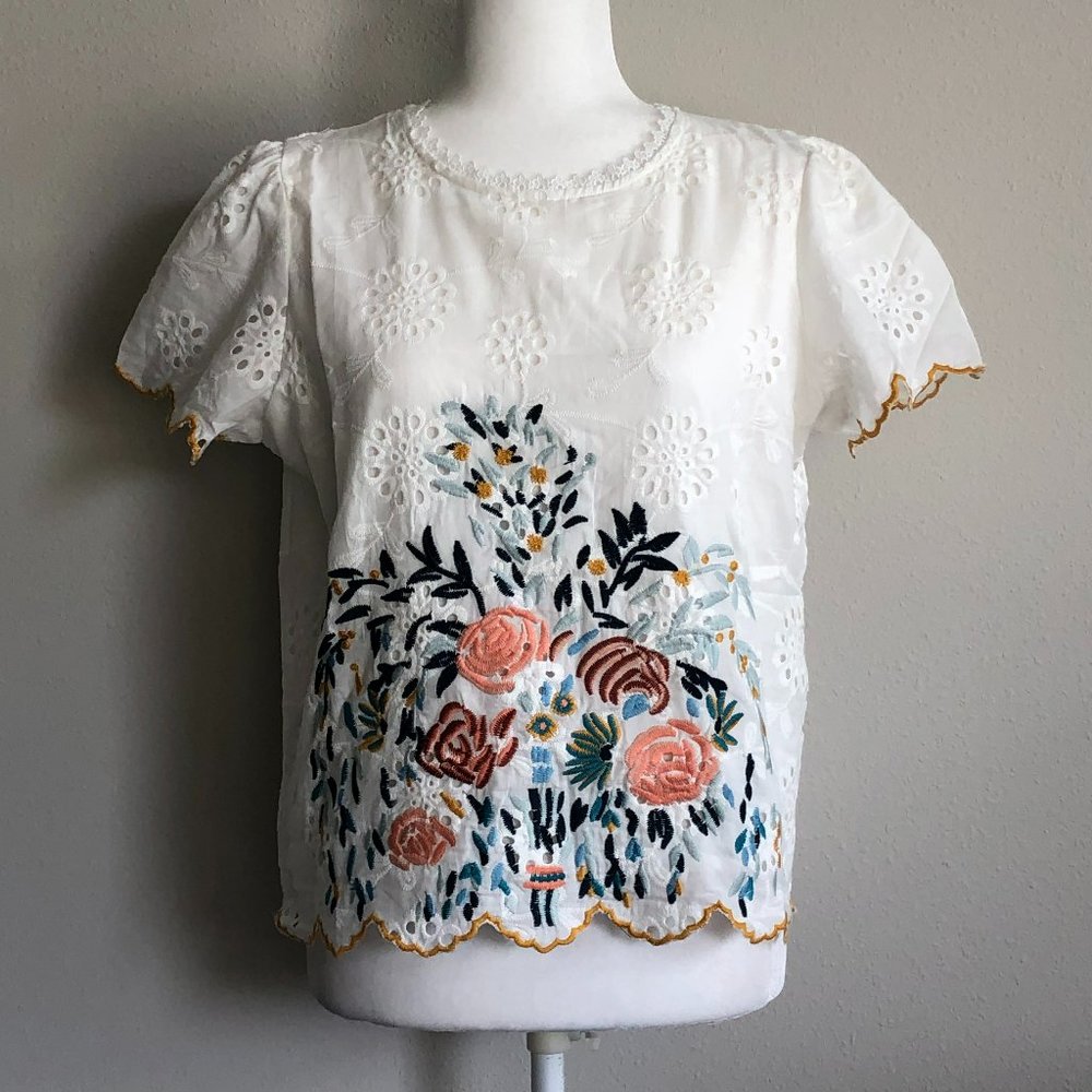 SALE!!!! NWT White Eyelet Embroidered Top